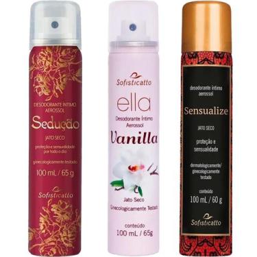 Imagem de Kit 3 Desodorante Intimo Feminino Sedução Sensualize Vanilla - Sofisti