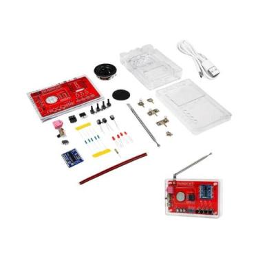 Imagem de Kit De Soldagem DIY Para Rádio FM 87-108MHz RDA5807 Para Ensino Escola