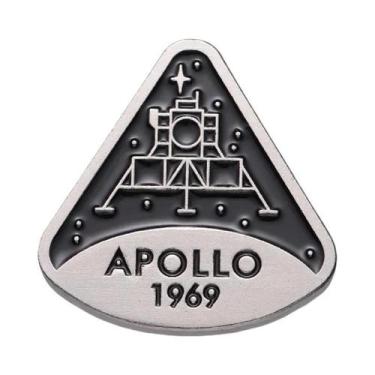 Imagem de Pin Esmaltado De Astronauta Apollo 11 1969, Broche Do Programa Espacia