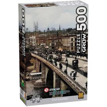 Imagem de Quebra Cabeça 500 Peças Old London Londres Antiga - Grow