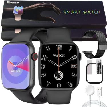 Imagem de Smartwatch W29s Pro Series 9 Nfc Gps Chat Gpt Lançamento 2024 Kit C/Pulseira Extra e Pelicula 45mm-Unissex