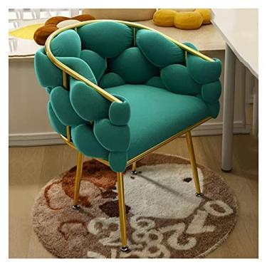 Imagem de Poltrona moderna rosa com pernas douradas, cadeira de jantar confortável para sala de maquiagem - poltrona lateral de couro resistente para cozinha - Cadeira de destaque elegante