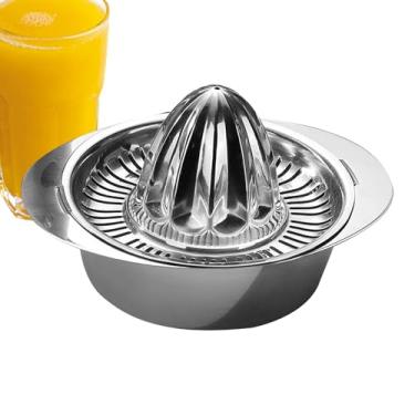Imagem de Espremedor manual manual de aço inoxidável | Extrator de ferramentas profissional portátil para tomate, laranja, vegetais, cozinha, uva, romã, limão