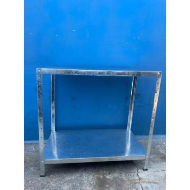 Imagem de Mesa Em Aço Galvanizado Organizadora 90x50x85 Linha Leve - Mult Equipa