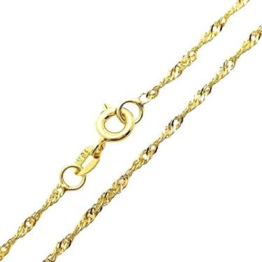 Imagem de Colar Cordão Singapura 0,2 50cm Banho De Ouro 18k 4775 - Trs Chic Joia