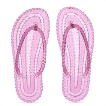 Imagem de Chinelo Brizza Arezzo Marrocos Translucido Rosa Feminino-Feminino