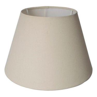 Imagem de Cúpula de abajur luminaria 19x16x28cm Tecido Algodão Soquete Importado