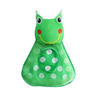 Imagem de Bolsa De Armazenamento Para Brinquedos De Banho Brancos Com Ventosas F