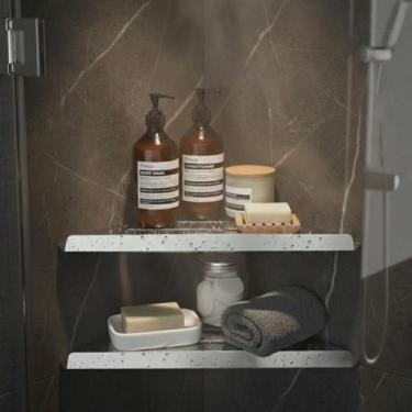 Imagem de Prateleira De Canto Aço Inox Grega - Grego Metal, Alto Brilho