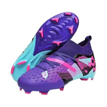 Imagem de Chuteiras De Futebol Masculinas Ultraleves De Cano Alto Antiderrapante