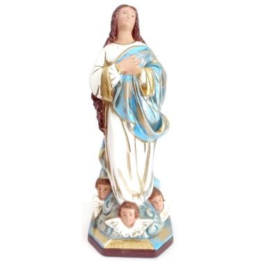 Imagem de Imagem Escultura Nossa Senhora Conceição Barroco 30cm Gesso