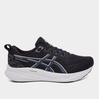 Imagem de Tênis Asics Gel-Hypersonic 6 Masculino, Preto, Branco, 40