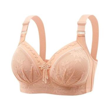 Imagem de Sutiã De Amamentação plus Size Com Renda Estampada, Confortável, Sem A