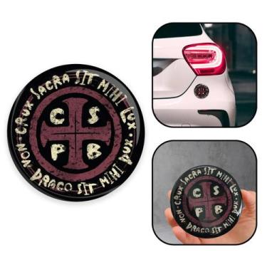 Imagem de Adesivo Medalha de São Bento Resinado - Canção nova