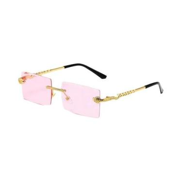 Imagem de Óculos De Sol Femininos Modernos Sem Aro Com Lentes Gradientes, Óculos