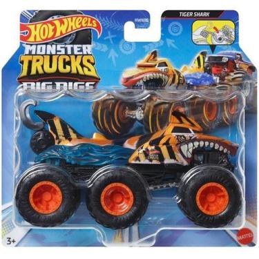 Imagem de Hot Wheels Monster TRUCKS Caminhoes Reboque Tiger Shaker Mattel HWN86