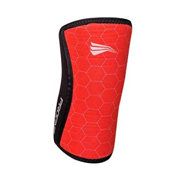 Imagem de Protetor de Joelho Joelheira Neoprene 7mm - Crossfit Treino Pesado- Hexagon Red - G