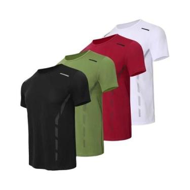 Imagem de Camiseta Masculina De Verão De Secagem Rápida E Respirável, Top De Laz