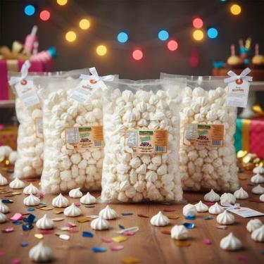 Imagem de 1000 Mini Suspiro Lembrabcinha Branco 5x140g Festa - INCOPAL