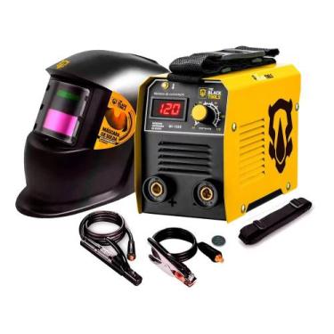 Imagem de Máquina Solda Portátil Inversora Elétrica Mi150d + Máscara A - The Bla