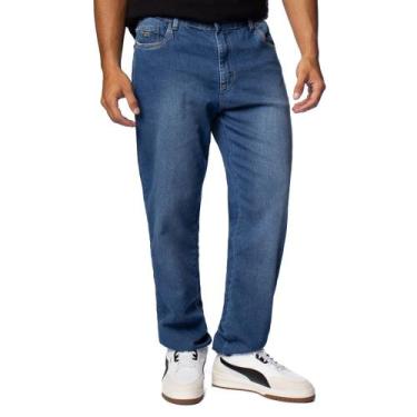 Imagem de Calça Jeans Masculina Max Denim Slim Azul, Azul, 42
