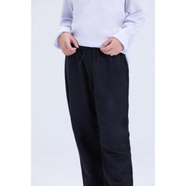 Imagem de Calça Infantil de Moletom Inverno Algodão Avulsa-Unissex