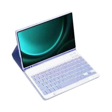 Imagem de Capa Com Teclado Destacável Para Samsung Galaxy Tab S9 FE 10.9 Polegad