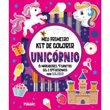 Imagem de Livro - Unicórnios - Kit de atividades com marcadores e canetas perfum