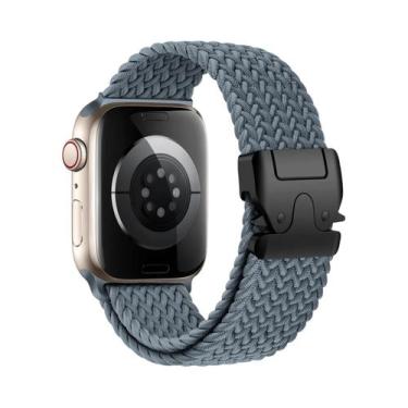 Imagem de Pulseira Trançada Para Apple Watch 40mm 44mm 46mm 42mm 49mm 45mm 41mm 
