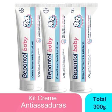 Imagem de Kit 3 Creme Pomada de Assadura VitB5 100g Cada Bepantol Baby