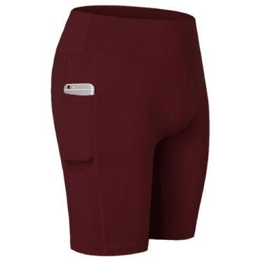 Imagem de Bermuda Fitness Bolso Lateral Academia Dry Cintura Média Unissex - - D