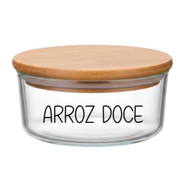 Imagem de Pote Hermético Redondo Vidro (930 ml) Arroz Doce - Casa Vitá, Arroz Do