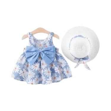 Imagem de Vestido De Verão Para Meninas, Vestido De Festa Com Alça De Laço Grand