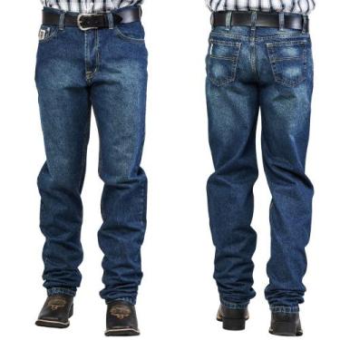 Imagem de Calça Country Jeans Masculina Dock's Relaxed White 100% Algodão Jeans 