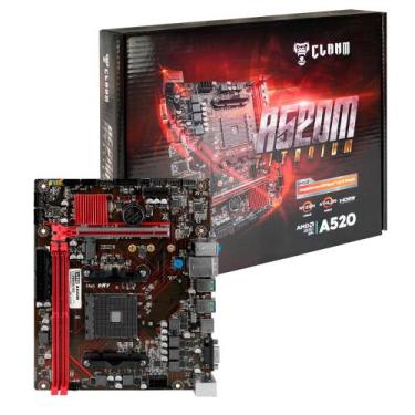 Imagem de Placa Mae A520M ddr4 M.2 NVMe AMD Ryzen até 5 Geração - CLANM