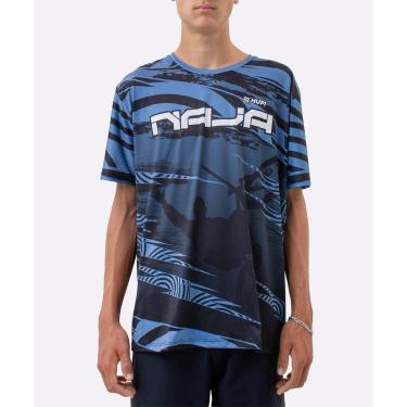 Imagem de Camiseta Masculina HUPI Bike Naja V10 Azul e Preto-Masculino