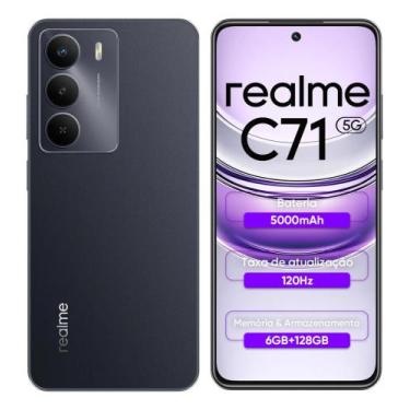 Imagem de Smartphone Realme C71 5G 128GB de Armazenamento 6GB RAM Dual SIM Câmer