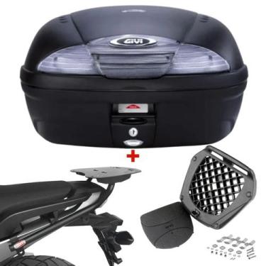 Imagem de Bau Bauleto Givi 45 Litros E450nt Monolock Simply Lente Fumê + Suporte