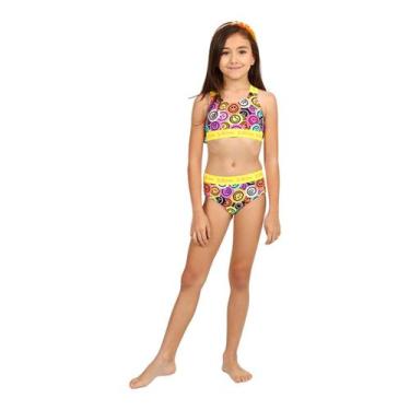 Imagem de Biquini cropped siri kids infantil eduarda smile 39174, Colorido, 12