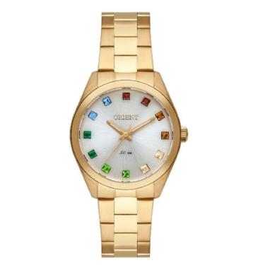 Imagem de Relógio Analógico Feminino Orient FGSS0199 S1KX, Dourado