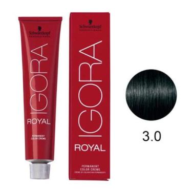 Imagem de Coloração Igora Royal 3-0 Castanho Escuro Natural 60g - Schwarzkopf Pr