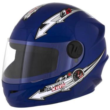 Imagem de Capacete Para Moto Infantil Fechado Liberty For Kids Solid Feminino Ma