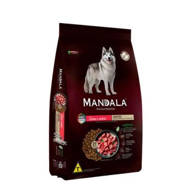 Imagem de Ração Mandala Premium Cães Adultos Carne e Arroz 20kg - PANELAÇO
