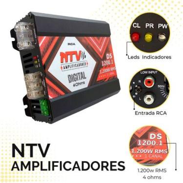Imagem de Amplificador Módulo de Som Automotivo 1.200 wrms DS 1200.1 - NTV AMPLI