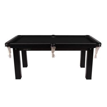 Imagem de Mesa Sinuca Bilhar MDF 1,85x1,07 com kit Procopio - Preto
