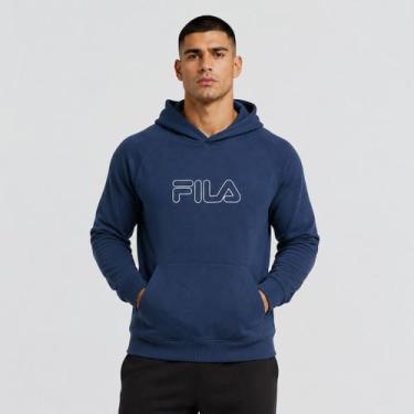 Imagem de Moletom Com Capuz Fila Outline Light Marinho, EG