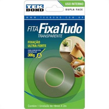 Imagem de Fita Dupla Face Tekbond Acrilica Fixa Tudo Externa/Interna 19Mm X 2M -