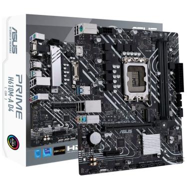 Imagem de Placa Mãe Asus Prime H610M-K D4 CSM com Socket LGA 1700 e DDR4 Micro ATX 4x SATA 6GB-s 1x Pcie 4.0 USB 3.2 Gen 1