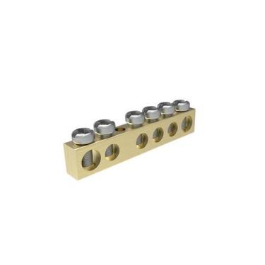 Imagem de Barramento N/T 06 Furos S/Sup 4,8x0,6x1,2 Cm Soprano