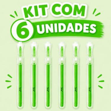 Imagem de Kit Marca Texto Dashlight - com 6 unidades - BRW -, 6 Verde